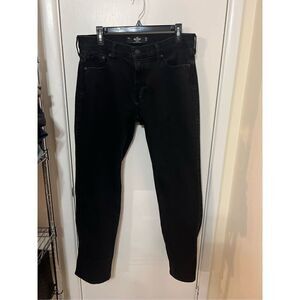 Hollister California Straight Advanced Stretch Black Jeans Mens 34 X 34
